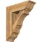 Ekena Millwork Balboa Traditional Rough Sawn Bracket w/ Offset Brace, Western Red Cedar, 8"W x 24"D x 28"H BKT0806X24X28BOA01RWR - alternate 1